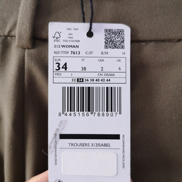 *SOLD* High waisted straight pants Mango - Picture 6 of 7